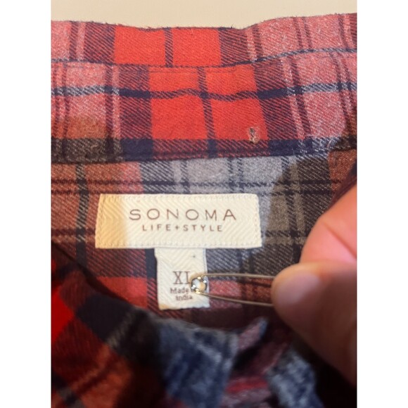 Sonoma Men's Flannel Shirt, Size XL - Picture 4 of 8